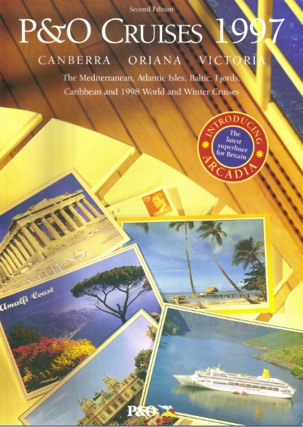 Обложка каталога компании &quot;P&amp;O Cruises&quot;, 1997 года. <br />Коллекция Яна Пичиневского