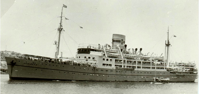 Пароход «Jagiello» (буд. "Пётр Великий")
1948 год
